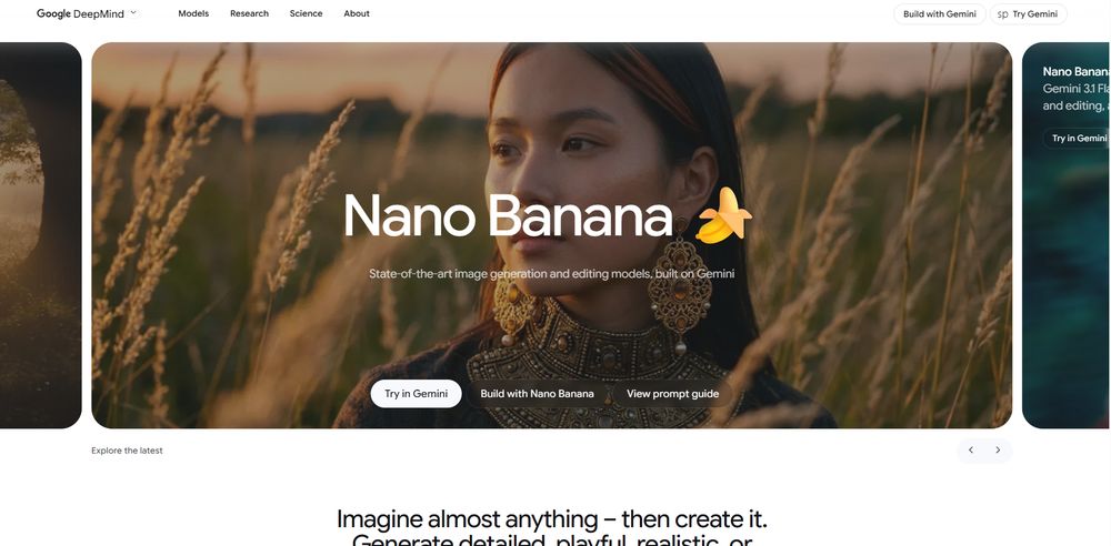 Gemini Image网站首页截图预览