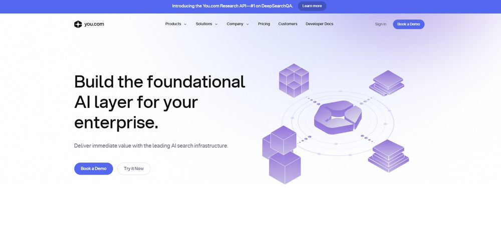 You.com网站首页截图预览