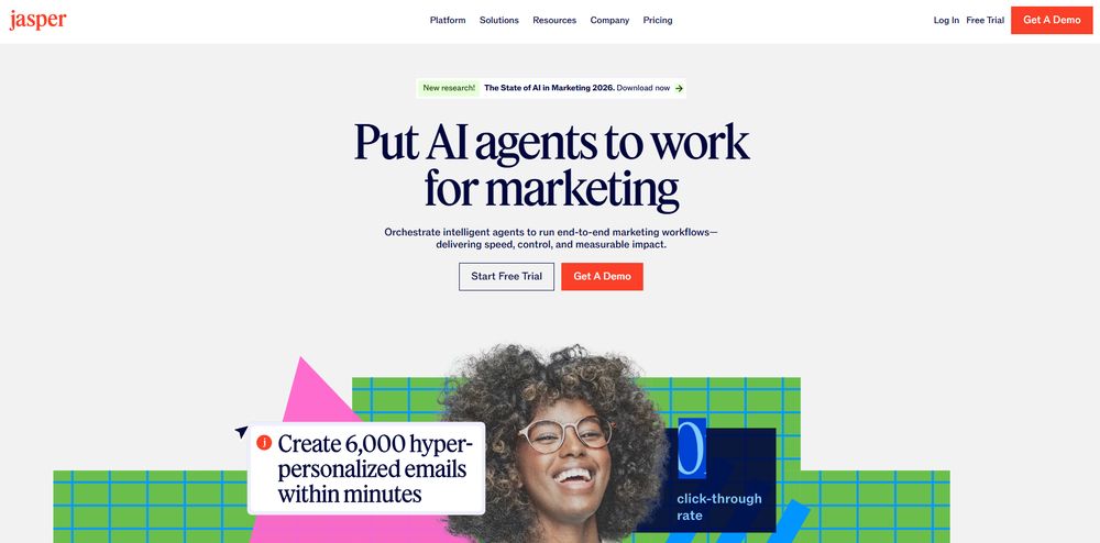 Jasper网站首页截图预览