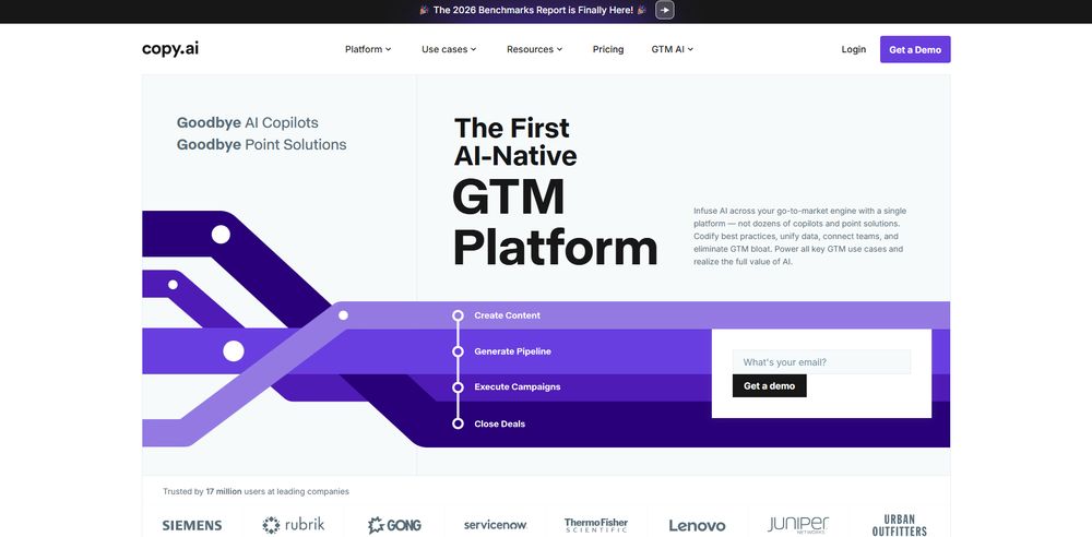 Copy.ai网站首页截图预览