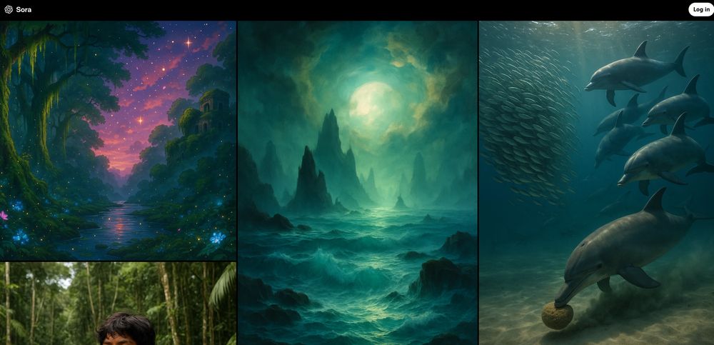 Sora网站首页截图预览