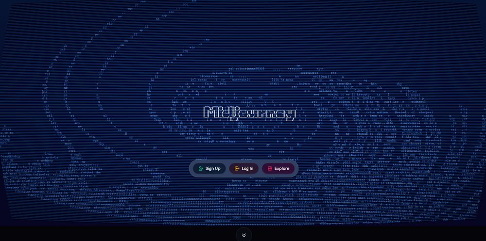 Midjourney网站首页截图预览