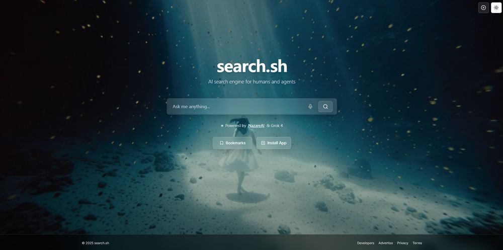 Search.sh网站首页截图预览